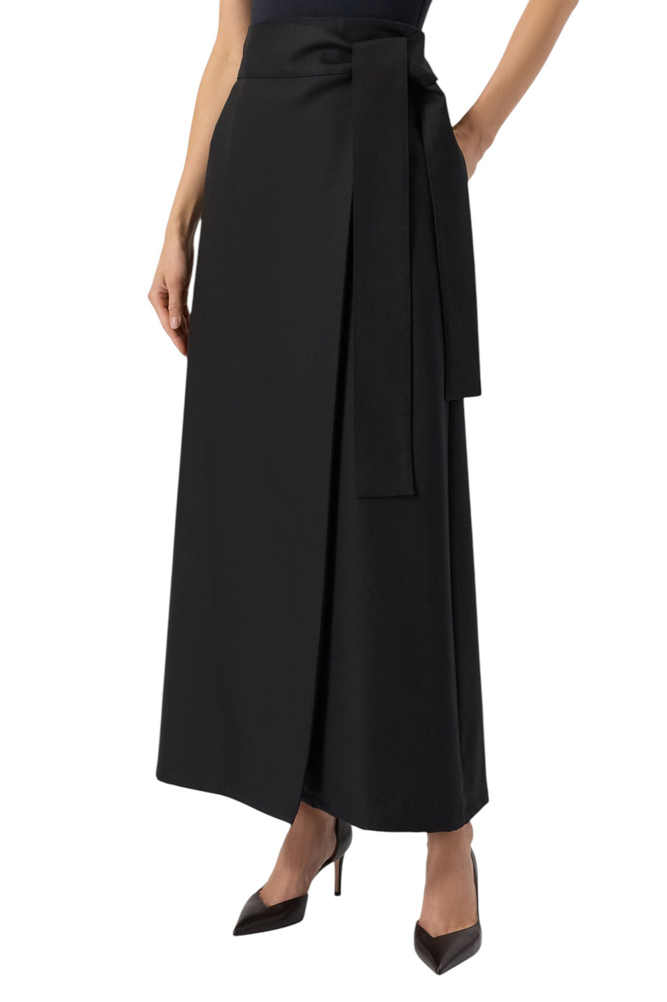 Женский Kiton Юбка из шерсти с поясом (цвет ), артикул D60201K0500C01004 | Фото 4