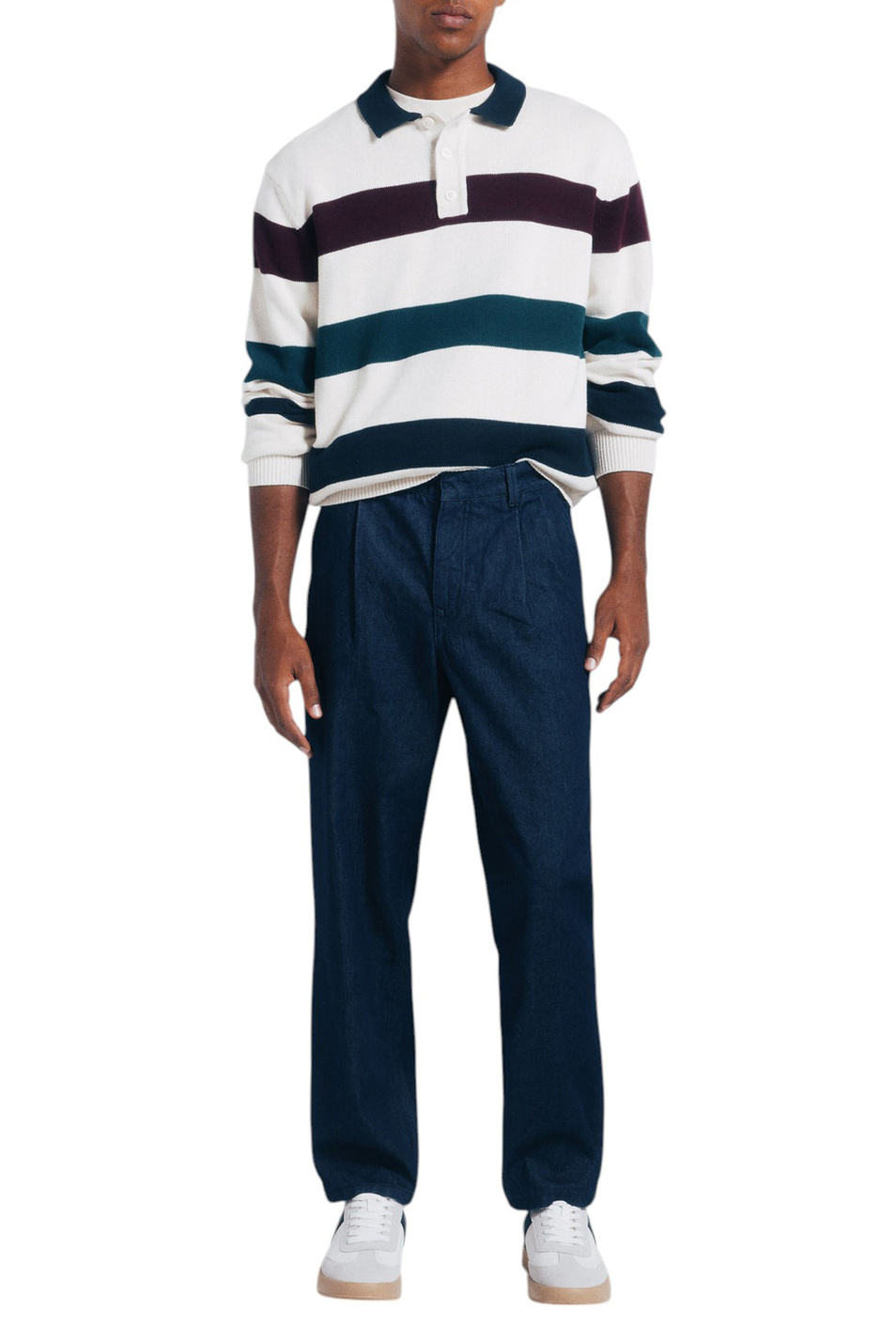 Мужской Springfield Джемпер поло из натурального хлопка (цвет ), артикул 1402518 | Фото 2