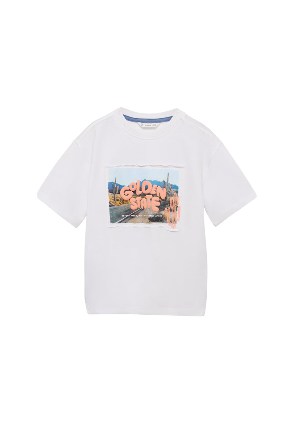 Мальчикам Mango Kids Футболка GOLDEN из хлопка с принтом (цвет ), артикул 87028273 | Фото 1