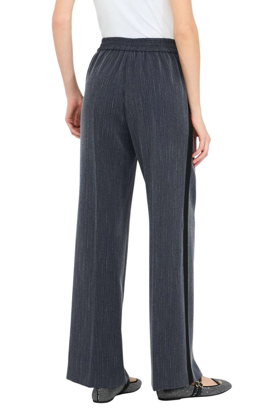 Брюки с лампасами|Основной цвет:Синий Женский Liu Jo Брюки с лампасами (цвет ), артикул CF5339T054A | Фото 6