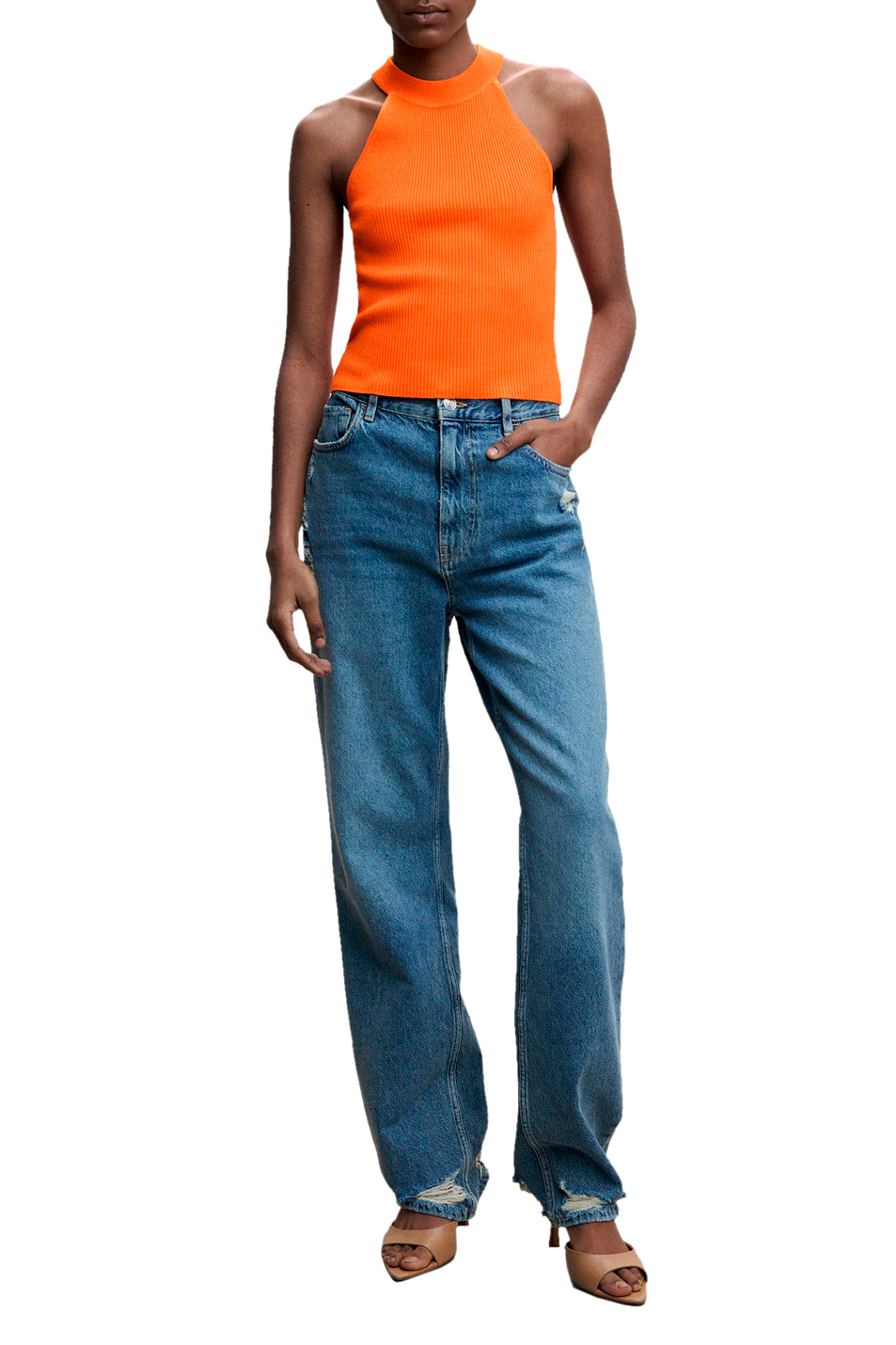 Женский Mango Трикотажный топ LOPEZ (цвет ), артикул 47058635 | Фото 2