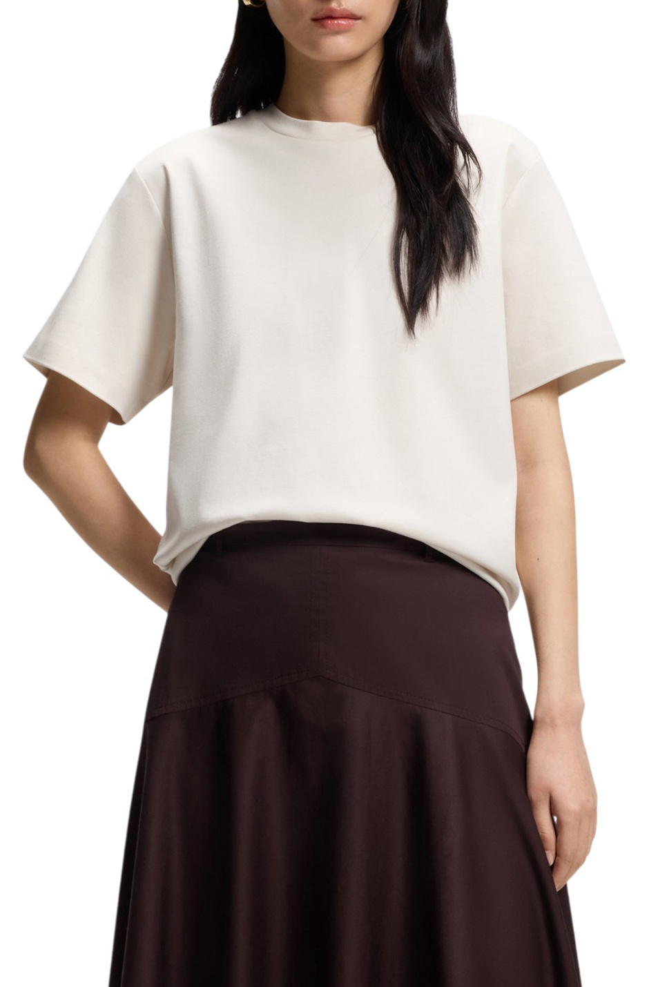 Женский BOSS Футболка Eharpa из хлопка (цвет ), артикул 50552064 | Фото 3