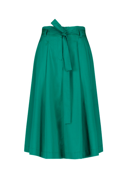 Однотонная расклешенная юбка|Основной цвет:Зеленый|Артикул:710005-31251 | Фото 1