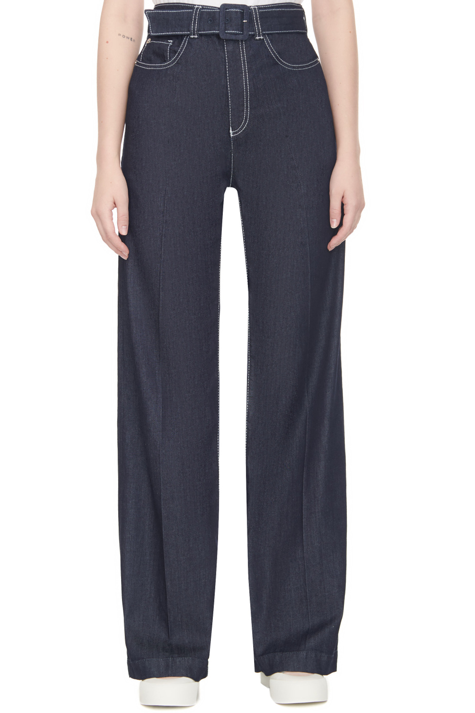 Женский Emporio Armani Джинсы однотонные (цвет ), артикул 6R2J14-2DBBZ | Фото 4