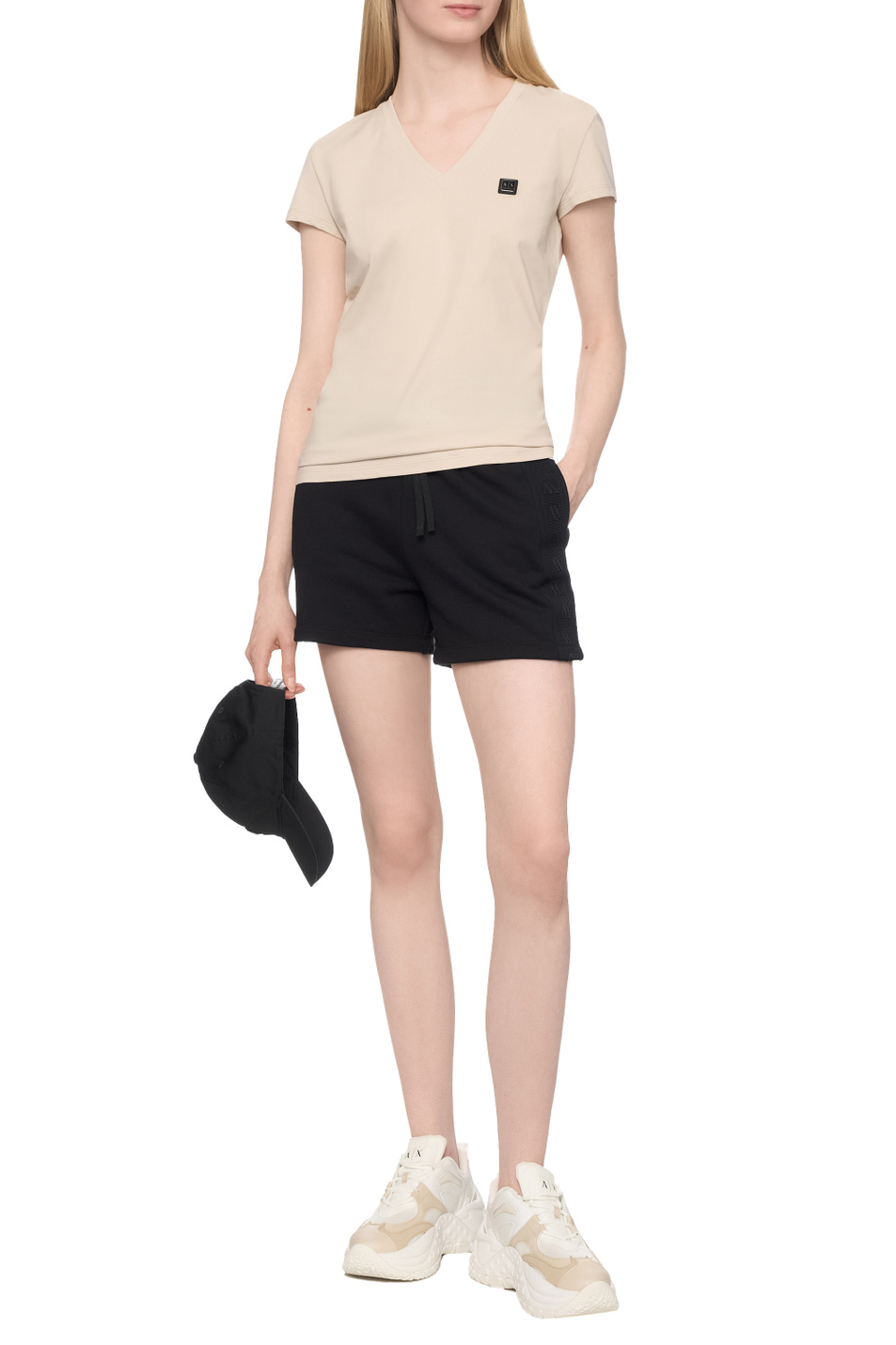 Женский Armani Exchange Шорты из хлопка (цвет ), артикул XW000502-AF12804 | Фото 3