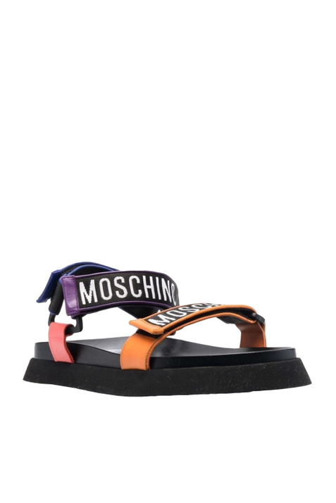 Moschino Сандалии с принтом на ремешках ( цвет), артикул MB16024G1EGP1 | Фото 2