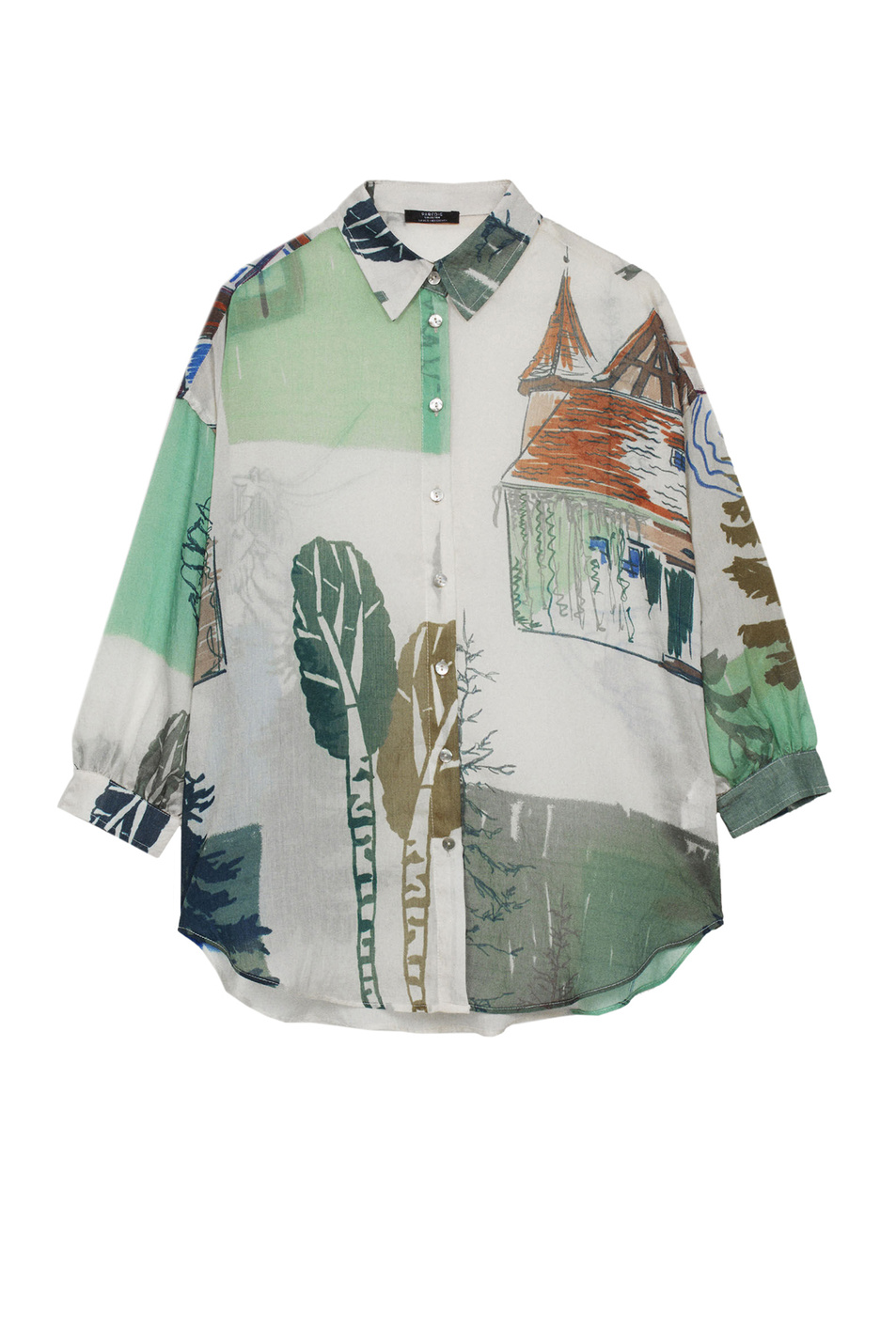 Parfois Рубашка с принтом (цвет ), артикул 193759 | Фото 1