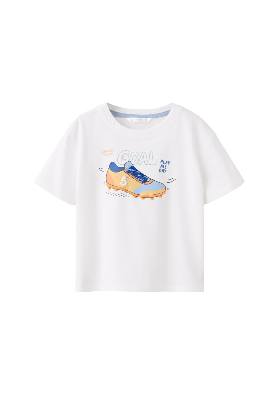 Мальчикам Mango Kids Футболка GOAL с принтом (цвет ), артикул 37001416 | Фото 1