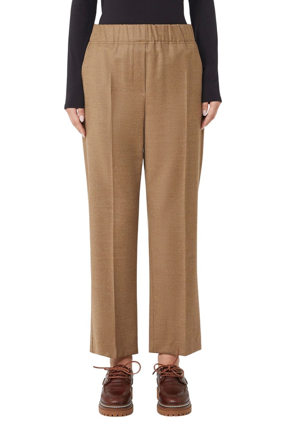 Женский Weekend Max Mara Брюки HATELEY из эластичной шерсти (цвет ), артикул 2525136022 | Фото 3