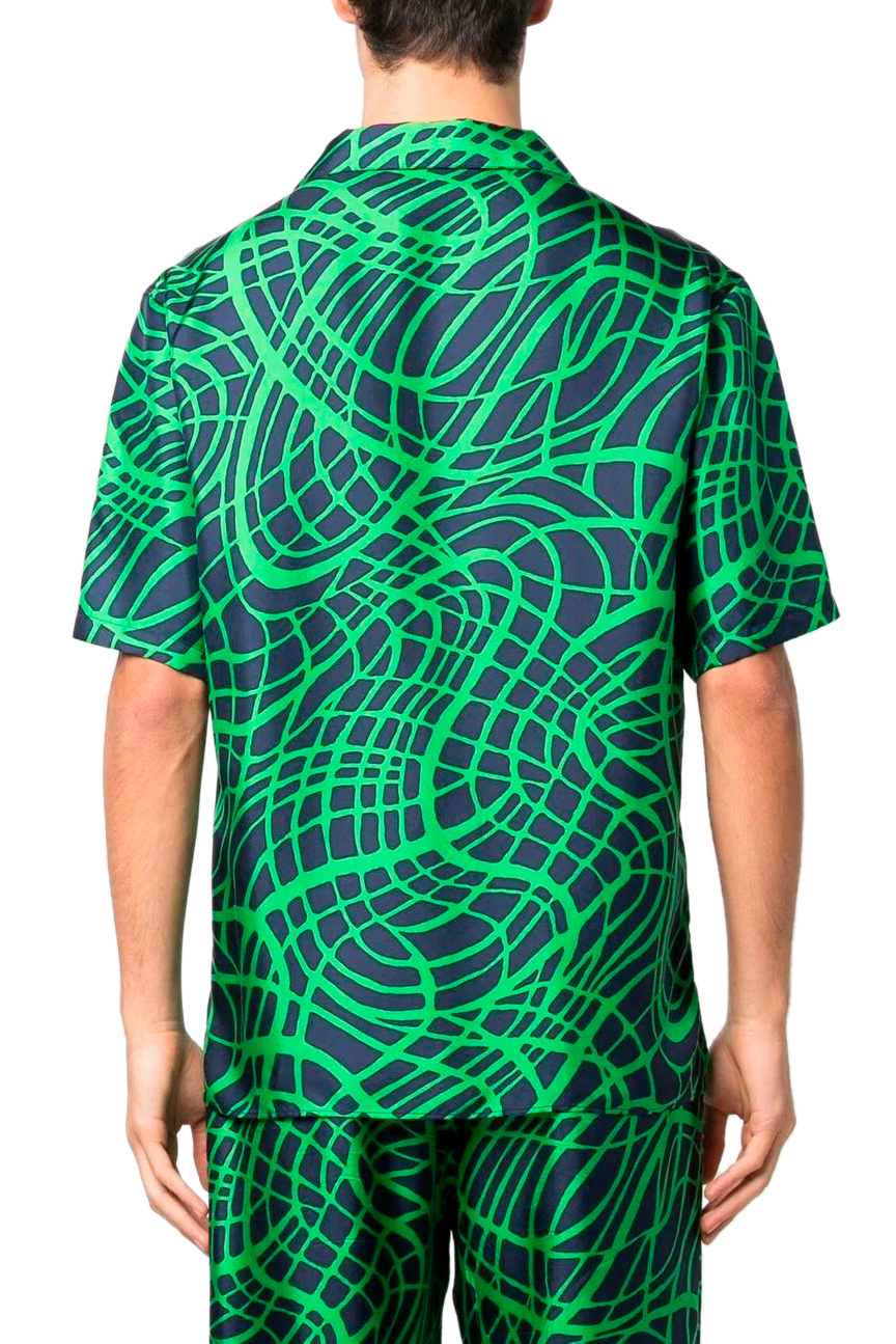 Мужской Moschino Рубашка из натурального шелка с принтом (цвет ), артикул A0208-2059 | Фото 4