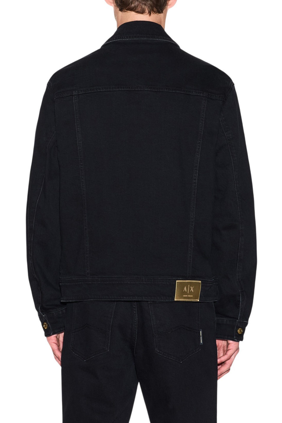 Мужской Armani Exchange Куртка джинсовая их эластичного хлопка (цвет ), артикул XM002028-AF19899 | Фото 4