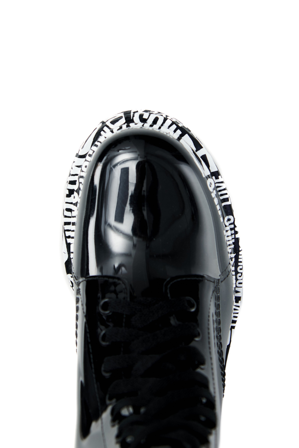 Женский Moschino Ботинки на шнуровке с принтованной подошвой (цвет ), артикул JA24273G1FIR | Фото 4