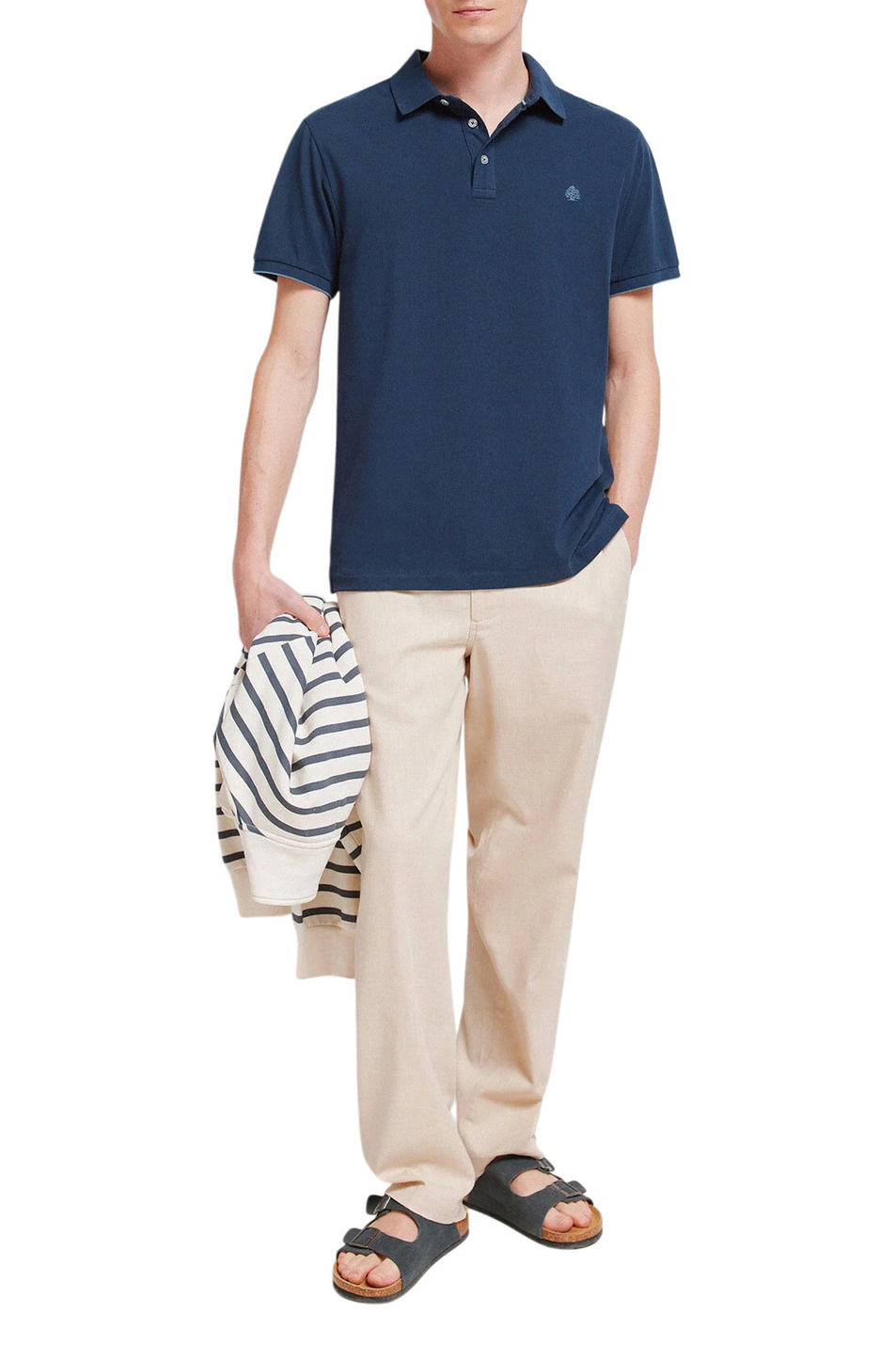 Мужской Springfield Поло из хлопка (цвет ), артикул 4403091 | Фото 2