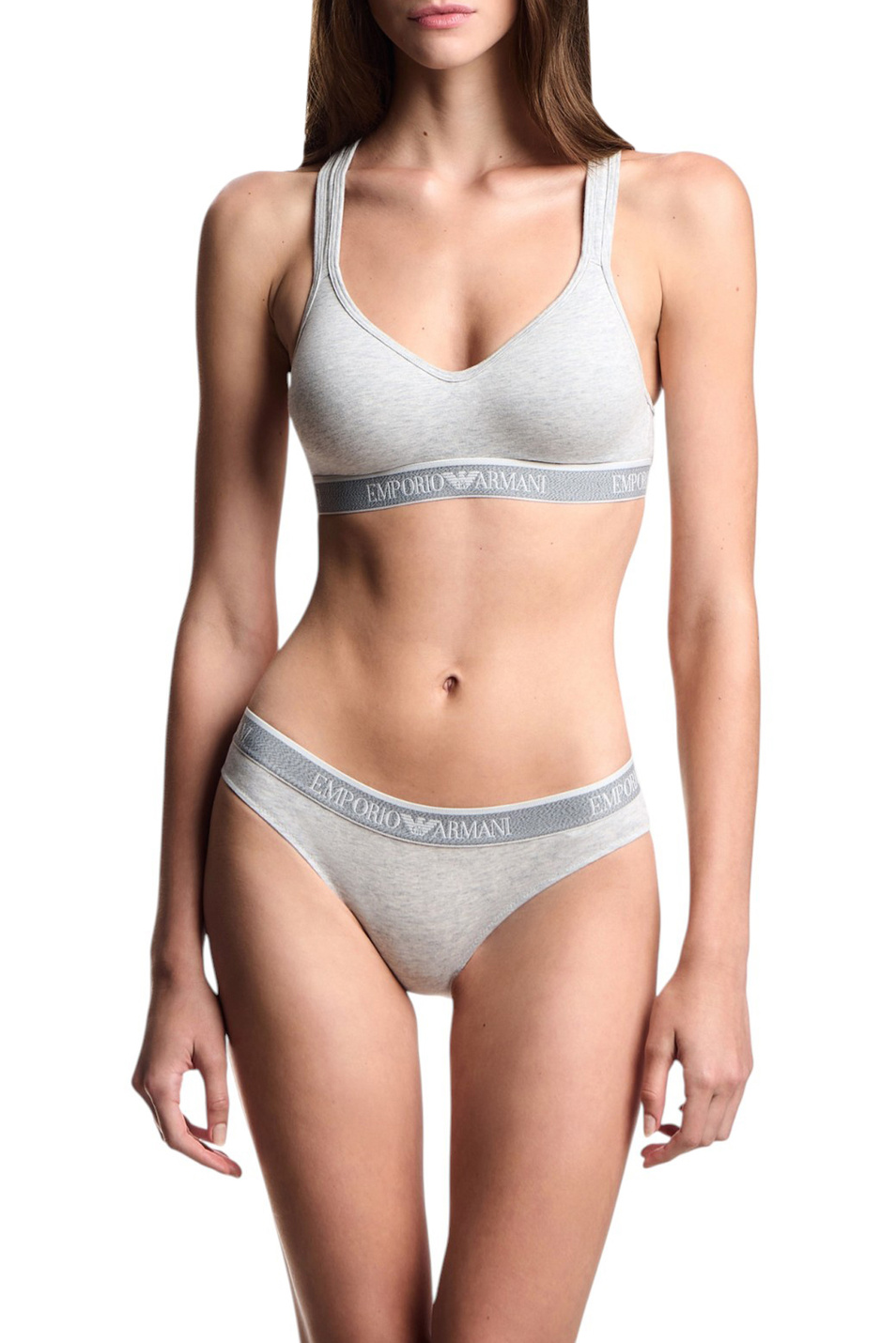 Женский Emporio Armani Бюстгальтер из эластичного хлопка (цвет ), артикул EW000447-AF15345 | Фото 3
