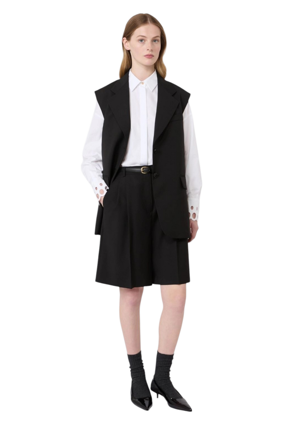 Рубашка STAFFA из хлопка|Основной цвет:Белый Женский Max Mara Рубашка STAFFA из хлопка (цвет ), артикул 2626116011 | Фото 2