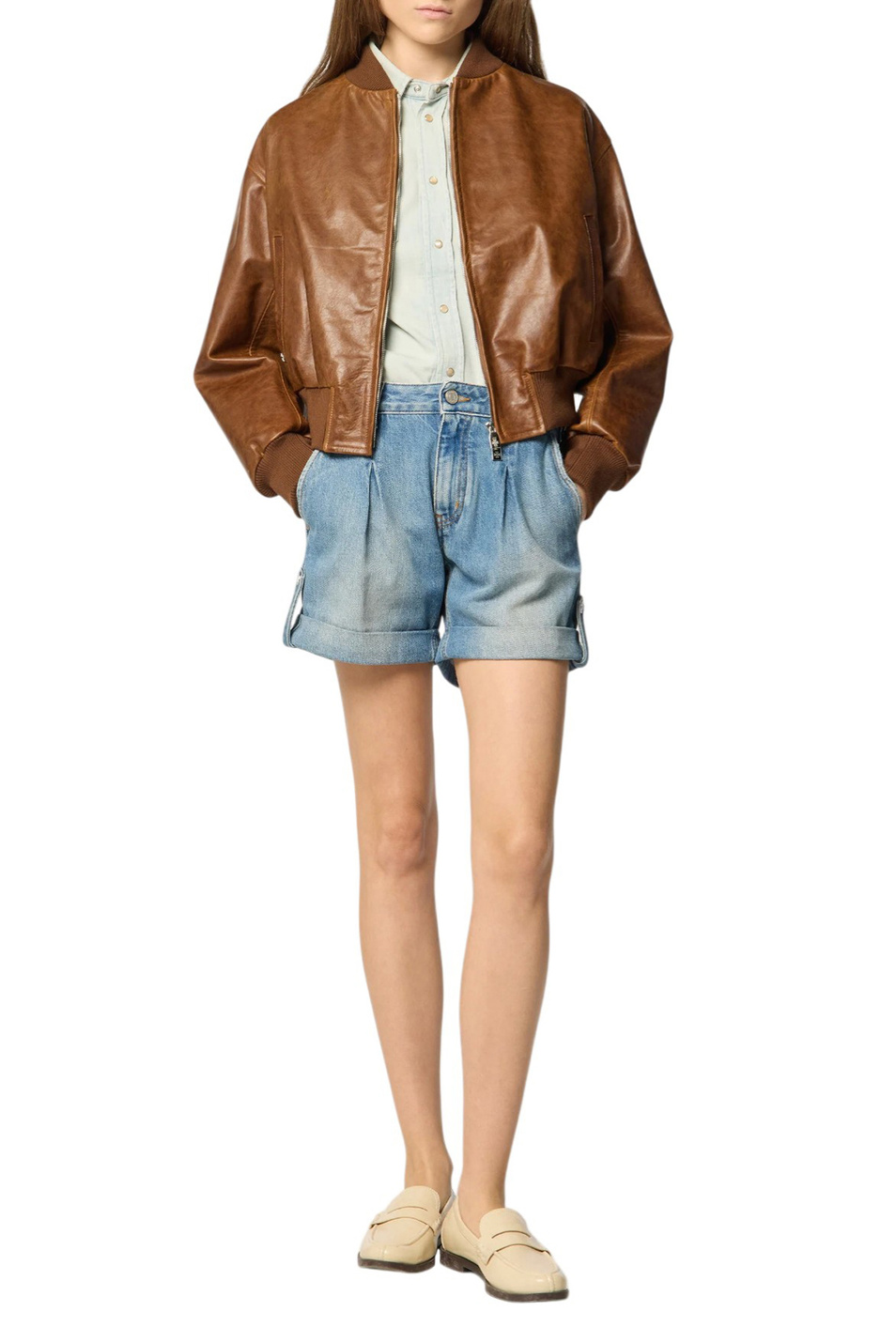 Женский Jacob Cohen Шорты Jenny с винтажной обработкой (цвет ), артикул N0022001T729A | Фото 3