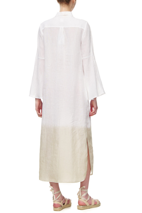 120% Lino Платье-рубашка свободного кроя ( цвет), артикул V0W49DH0000115T00 | Фото 5