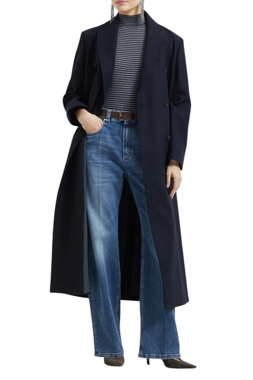 Женский Brunello Cucinelli Джинсы из хлопка (цвет ), артикул MB114P4006 | Фото 2