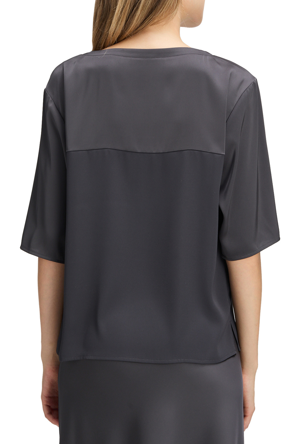 Блузка однотонная|Основной цвет:Серый Женский Betty Barclay Блузка однотонная (цвет ), артикул 8927/1196 | Фото 5