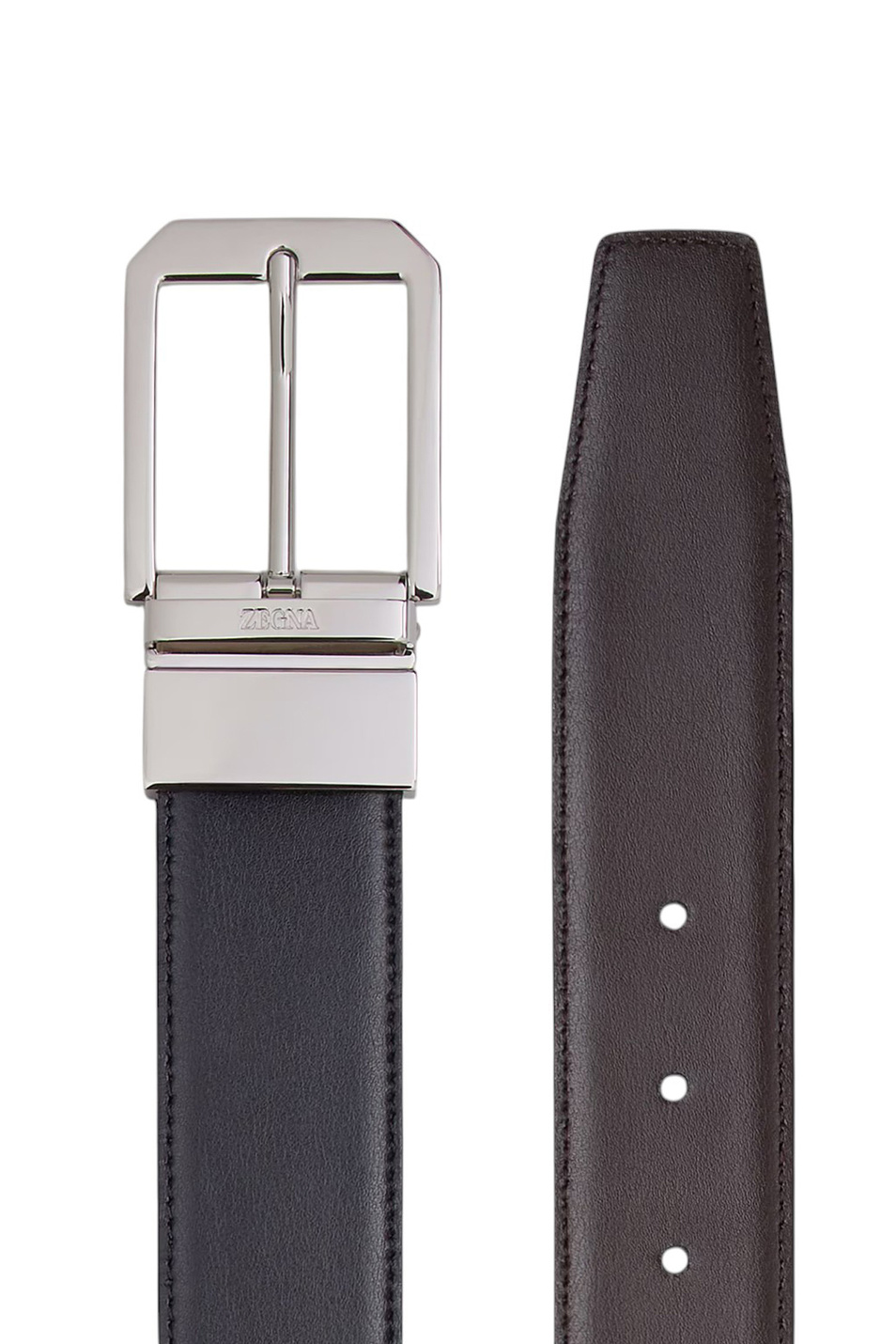 Мужской Zegna Ремень двусторонний из натуральной кожи (цвет ), артикул LHVIC-B011PZ-NTM | Фото 2