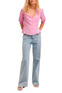Mango Блуза BEADY с пышными рукавами и принтом (Розовый цвет), артикул 27017125 | Фото 2