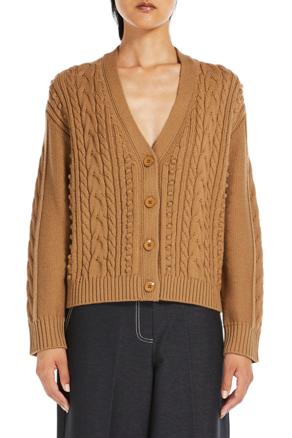 Женский Max Mara Кардиган KIOTA из натуральной шерсти (цвет ), артикул 2333460336 | Фото 3