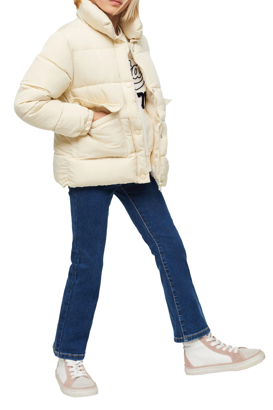 Девочкам Mango Kids Куртка стеганая MAFFA с карманами (цвет ), артикул 37005130 | Фото 3
