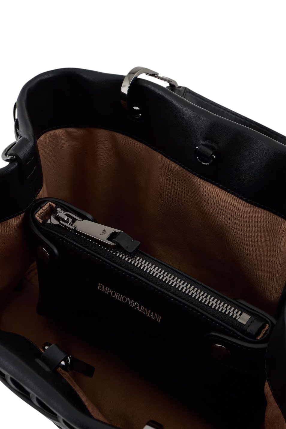 Женский Emporio Armani Сумка-шопер MyEA из натуральной кожи (цвет ), артикул EW000361-AF12762 | Фото 4