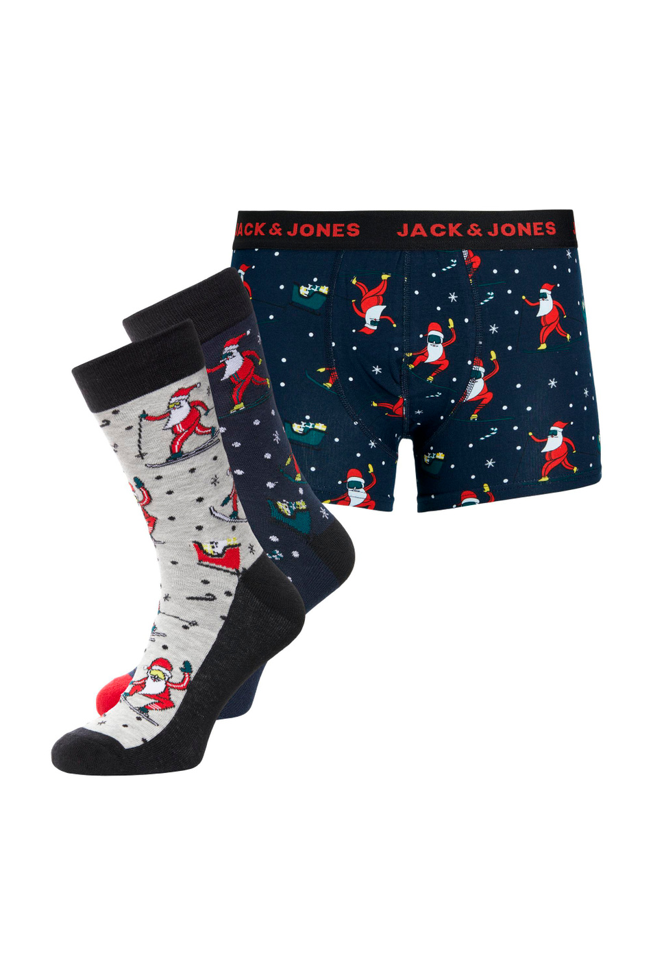 Jack & Jones Набор (трусы и носки) с новогодним принтом (цвет ), артикул 12202663 | Фото 1