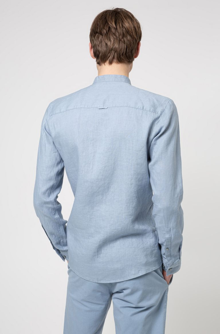 HUGO Рубашка Elvorini из чистого льна (цвет ), артикул 50450761 | Фото 4