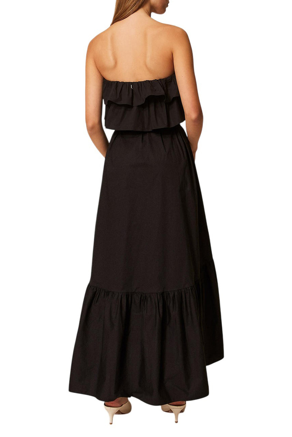 Женский TWINSET Milano Платье с поясом и оборками (цвет ), артикул 261AP2133 | Фото 4