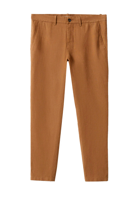 Mango Man Льняные брюки OYSTER ( цвет), артикул 27005902 | Фото 1