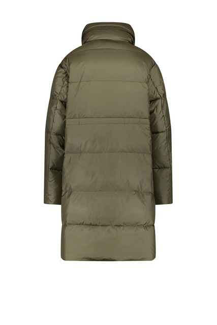 Пальто на молнии с высоким воротником|Основной цвет:Хаки|Артикул:850211-31127 | Фото 2