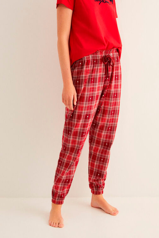 Womensecret ❤ женские фланелевые пижамные штаны в клетку со скидкой 69%,красный цвет, размер , цена 24.99 BYN