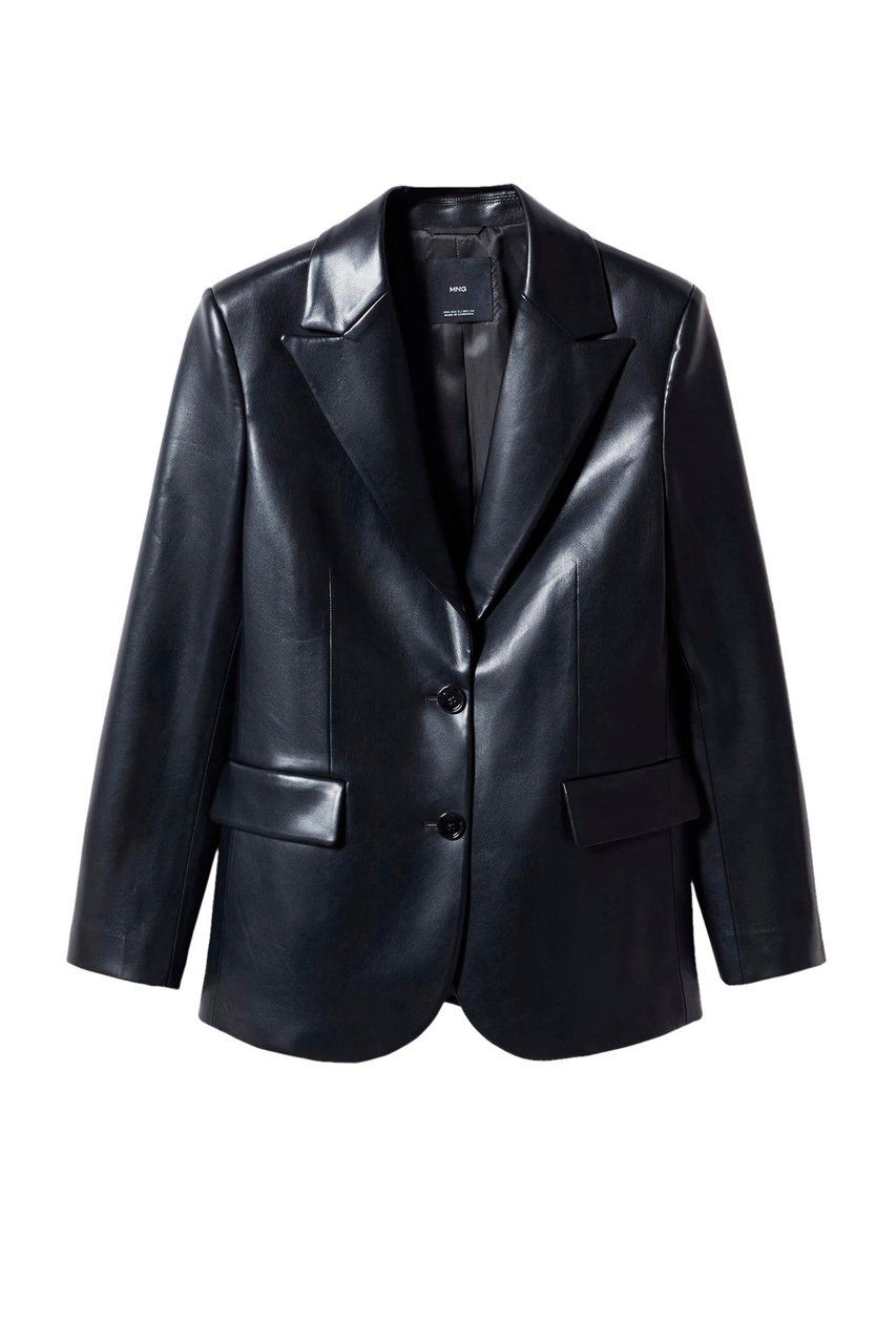 Пиджак RIMMEL из искусственной кожи|Основной цвет:Черный|Артикул:47044014 | Фото 1