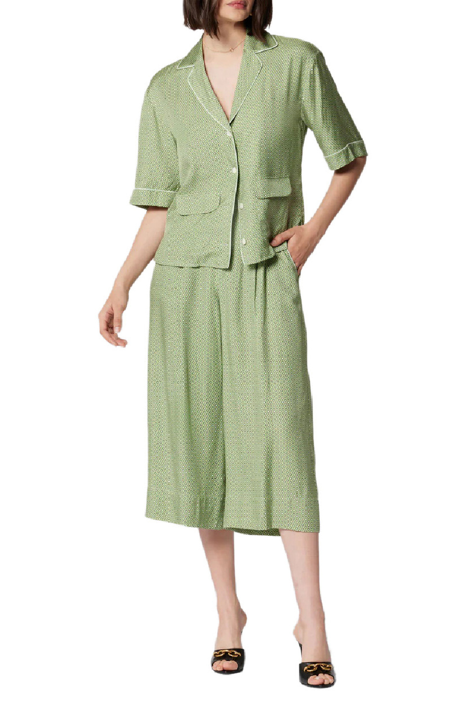 Женский Equipment Рубашка LEON с принтом (цвет ), артикул T0023A9381 | Фото 2