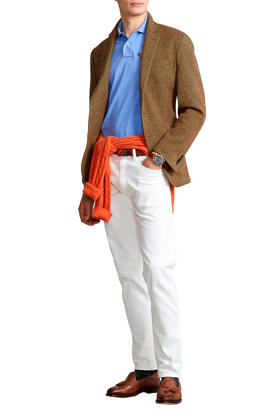 Мужской Polo Ralph Lauren Футболка поло узкого кроя (цвет ), артикул 710814437018 | Фото 2