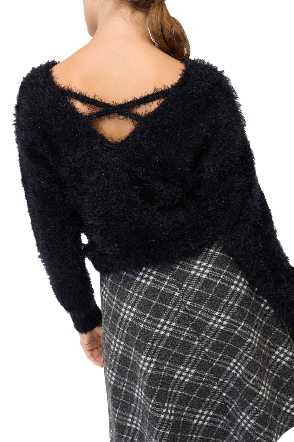 Женский Orsay Пушистый  пуловер с V-образным вырезом (цвет ), артикул 507356 | Фото 3