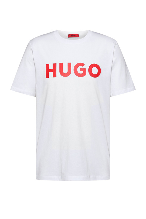 HUGO Футболка из натурального хлопка с крупным логотипом ( цвет), артикул 50467556 | Фото 1