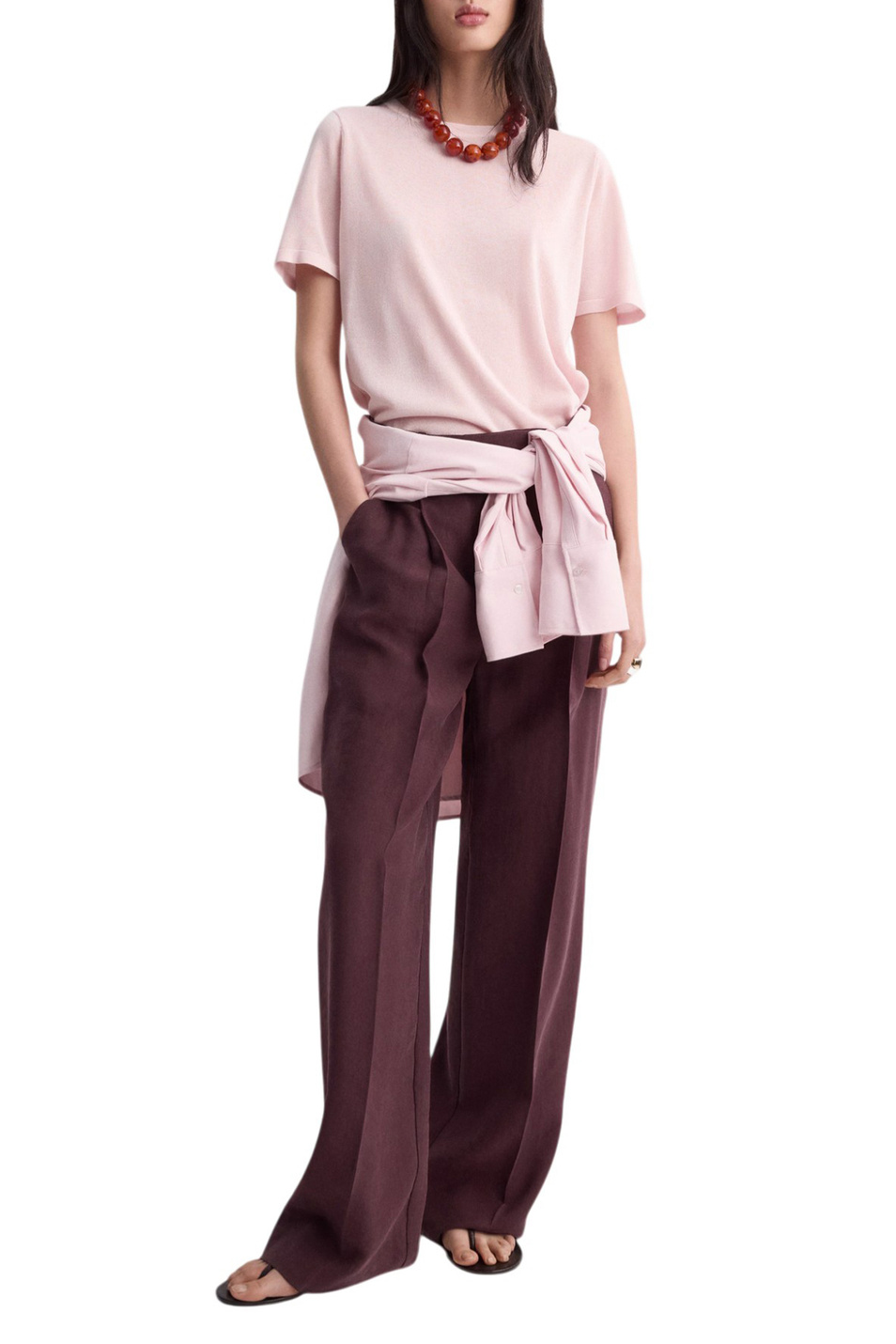 Женский Mango Джемпер TENCYM однотонный (цвет ), артикул 27045820 | Фото 2