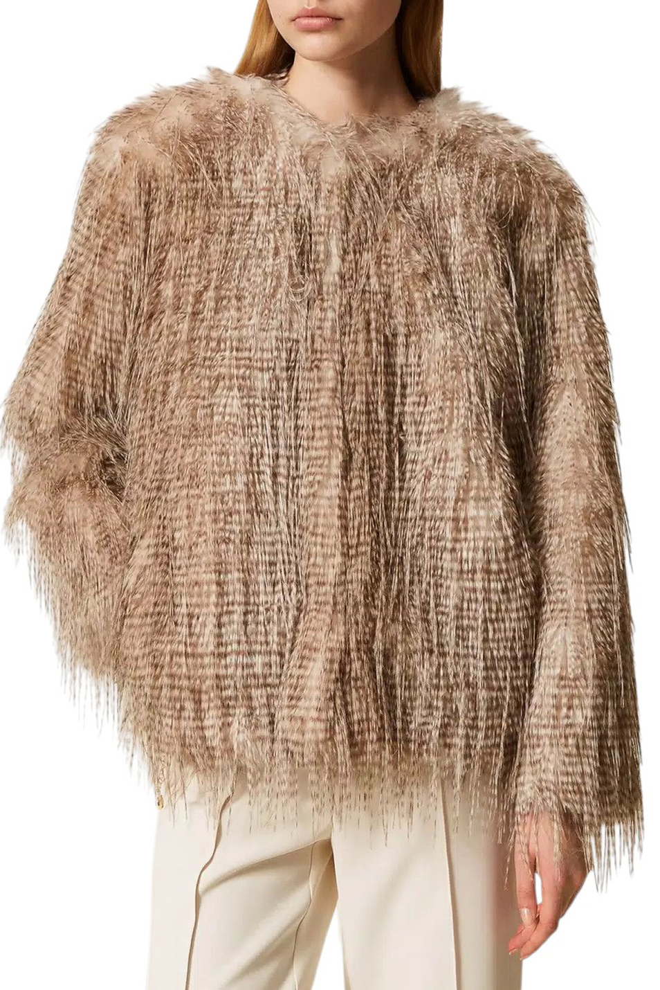 Женский TWINSET Milano Жакет с длинным ворсом (цвет ), артикул 252AP2541 | Фото 3