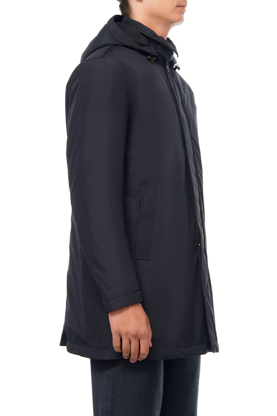 Мужской Canali Куртка однотонная с капюшоном (цвет ), артикул O10439SG01774 | Фото 4
