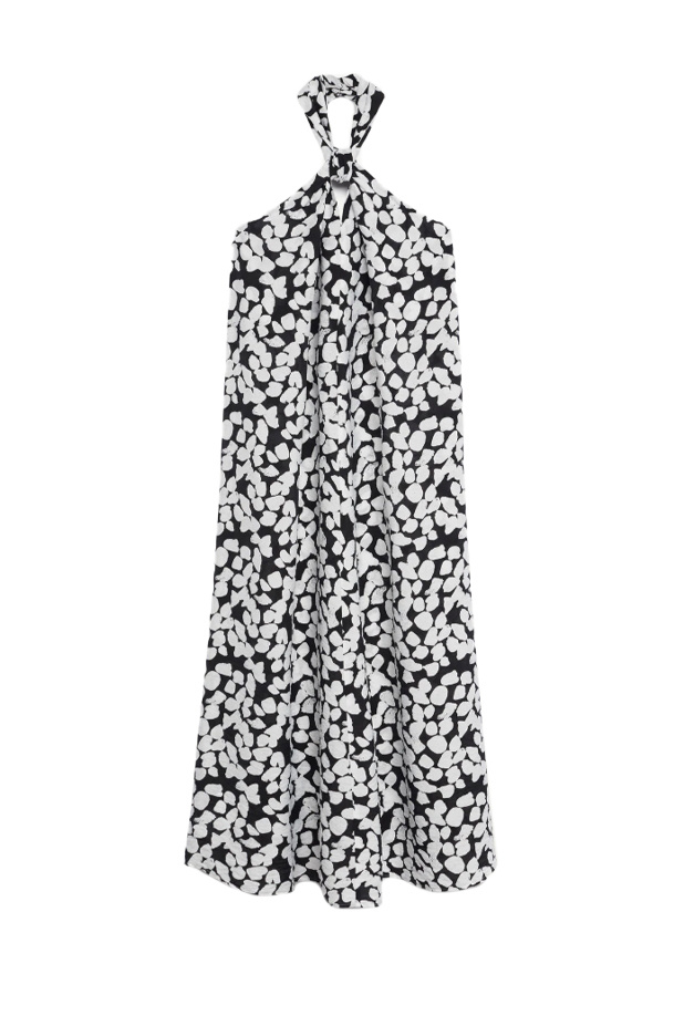 Mango Принтованное платье MILAN с вырезом холтер (цвет ), артикул 87007130 | Фото 1