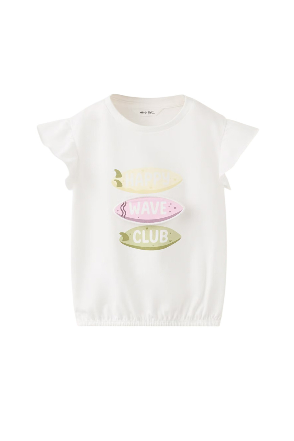 Девочкам Mango Kids Футболка SURFY из хлопка (цвет ), артикул 27007939 | Фото 1