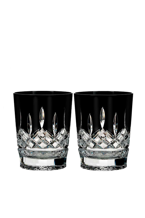 Wedgwood Набор бокалов для виски Lismore Black Double Crystal Old Fashioned, 2 шт ( цвет), артикул 40021871 | Фото 1