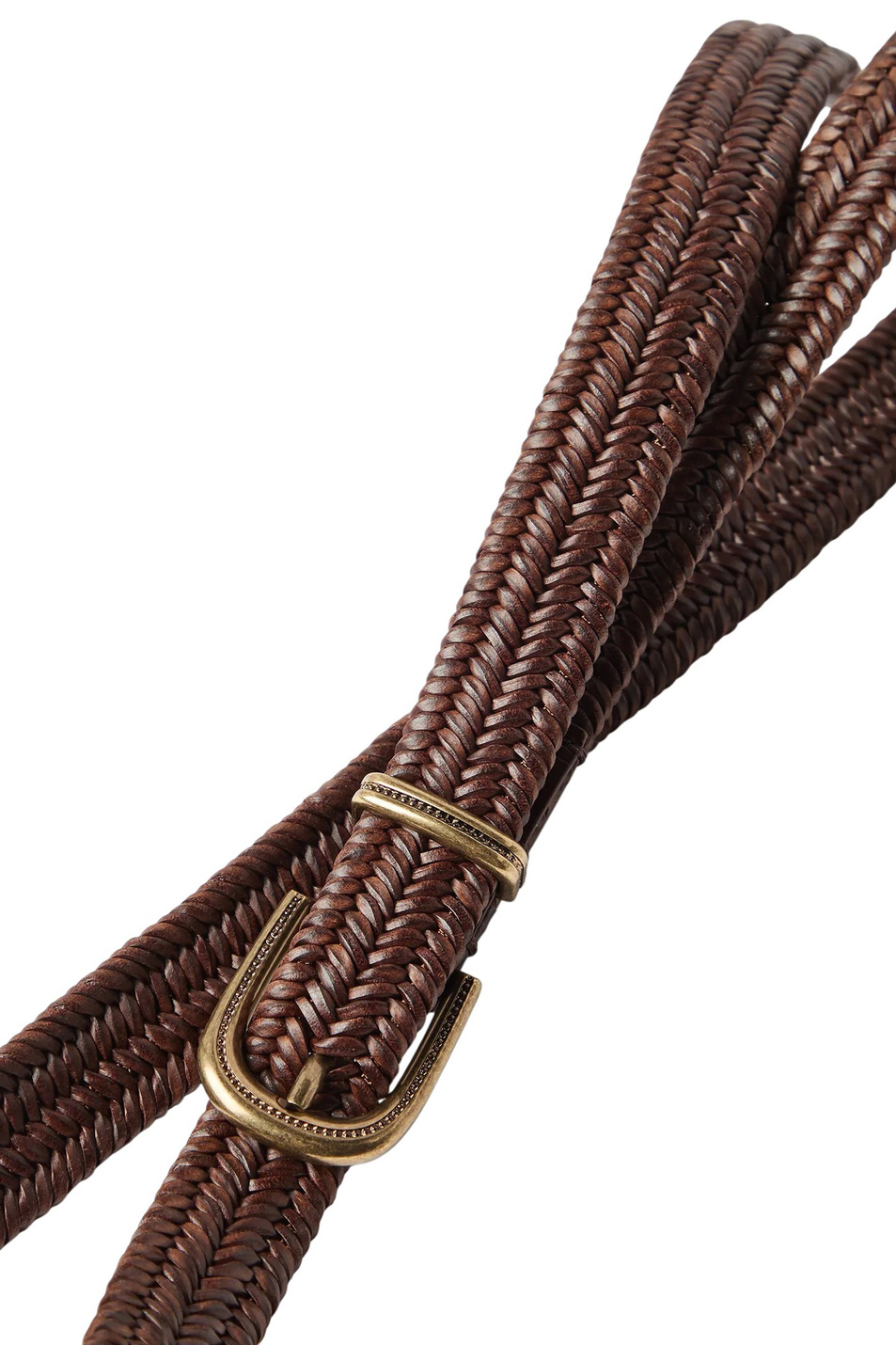 Женский Brunello Cucinelli Ремень из плетеной кожи (цвет ), артикул M0NAPC228 | Фото 2