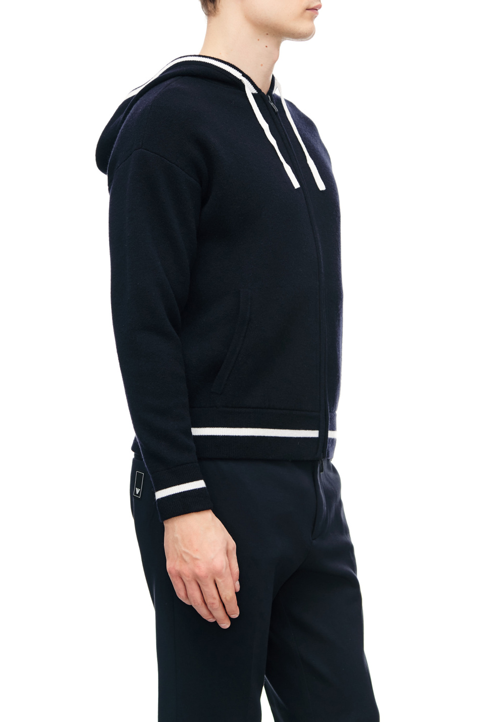 Мужской Emporio Armani Кардиган из смесовой шерсти с капюшоном (цвет ), артикул 6L1MXD-1MJRZ | Фото 3