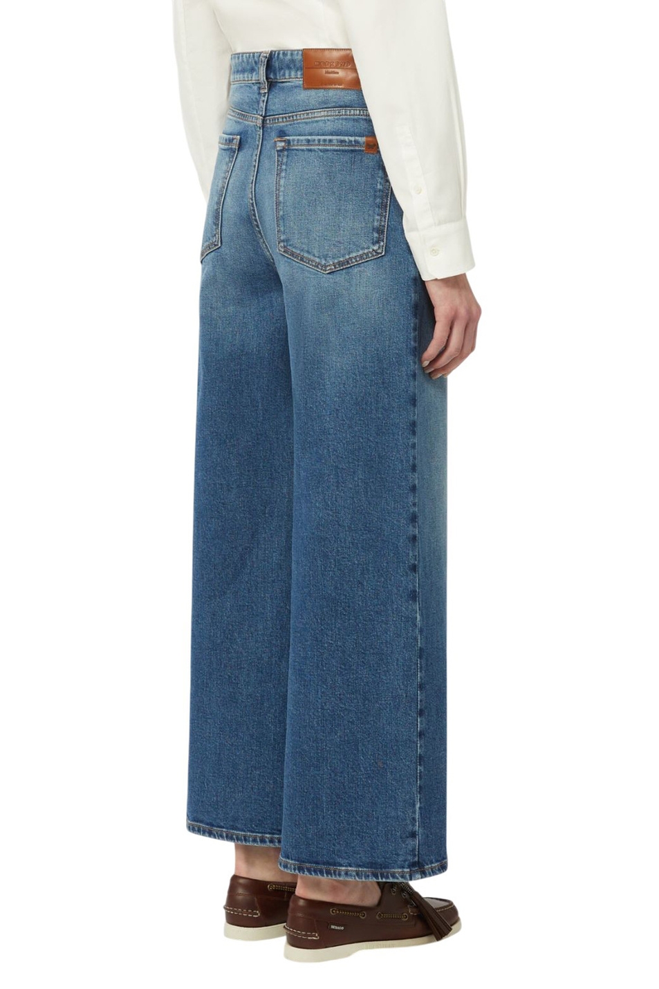 Женский Weekend Max Mara Джинсы PULVINO из эластичного хлопка (цвет ), артикул 2615181061 | Фото 4