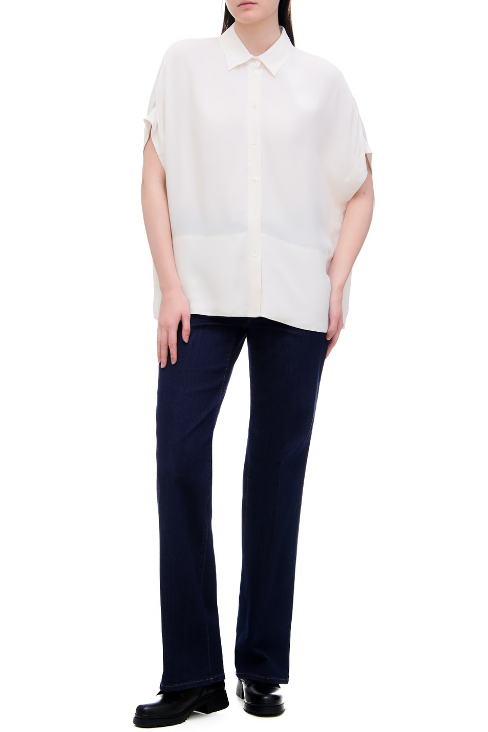 Женский Gerry Weber Однотонная блузка из вискозы (цвет ), артикул 860008-31406 | Фото 3