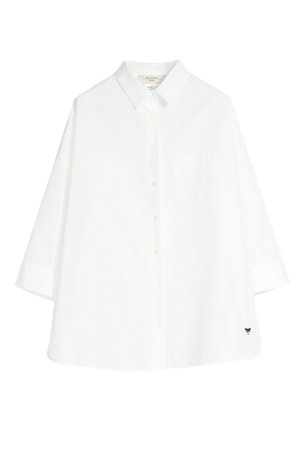 Рубашка ABBA из хлопкового поплина|Основной цвет:Белый|Артикул:51110121 | Фото 1